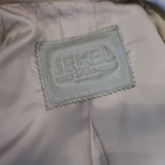 *Womens Jekel Paris Tan Soft Suede Lambskin Leather Button Jacket S - Picture 11 of 16